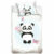 BedTex Dětské bavlněné povlečení do postýlky Roztomilá Panda, 100 x 135 cm, 40 x 60 cm