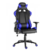 Herní židle RACING ZK-012 — PU kůže, černá / modrá, nosnost 130 kg