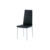 Jídelní židle TYSON, koženka černá / šedý lak